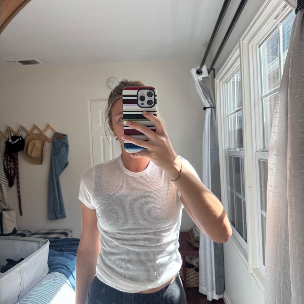 SKIMS Sheer cotton tee